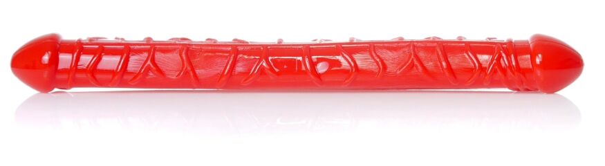 Двойной фаллоимитатор Boss Series: Flexible Double Dong Red, BS6700090