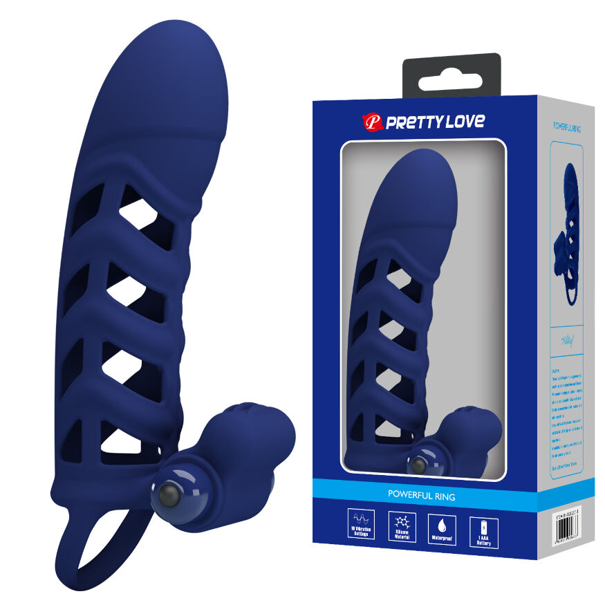 Насадка з вібрацією Pretty Love-  Powerful ring 10 vibration functions, BI-026237-3