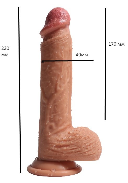 Фалоімітатор реалістик Dean`s penis, мулат