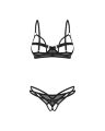 Комплект Obsessive Euridia 2-pcs crotchless set M/L