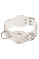 Нашийник VIP Leather Collar, White