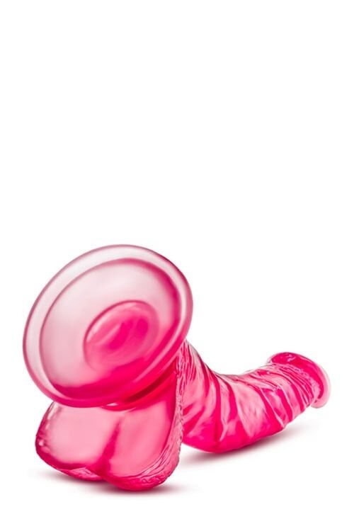 Фаллоимитатор реалистичный с мошонкой Blush b Yours на присоске, розовый