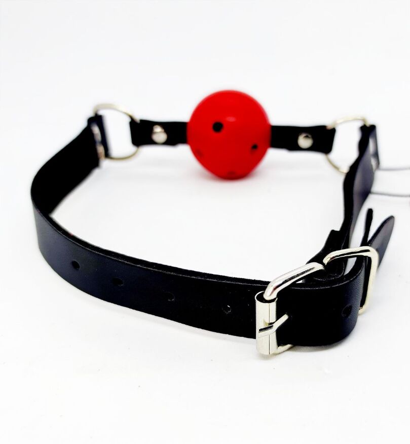Кляп Ds Fetish Ball gag plastic red/black
