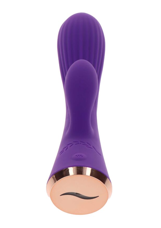 Вібратор із кліторальним відростком Toy Joy IVY фіолетовий