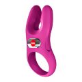 Эрекционное виброкольцо с двойной стимуляцией клитора Fun Factory NŌS PRO Magenta, 2 мотора