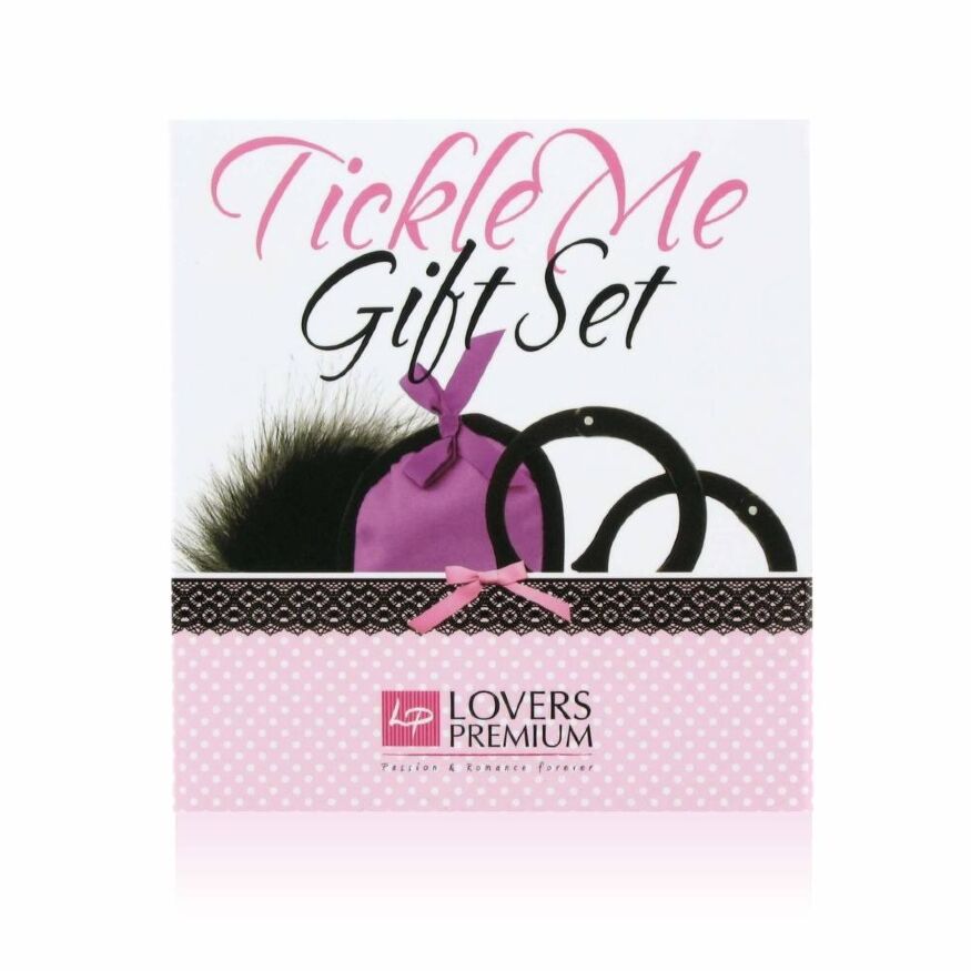 Набір фіолетовий Маска на очі, Наручники, Перчик LOVERSPREMIUM-TEASE ME GIFT SET PURPLE