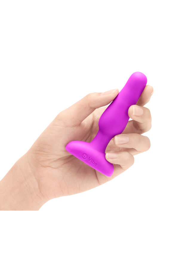 Анальная пробка с вибрацией b-Vibe Novice Plug Fuchsia