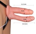 Фалопротез для подвійного проникнення - LoveToy Vibrating Unisex Hollow Double Penetration 6"