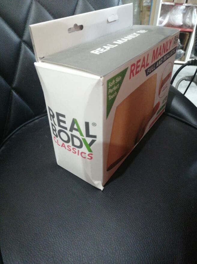 Силиконовые трусики с фаллоимитатором Real Body Real Manly, L/XL (мятая упаковка!!!)