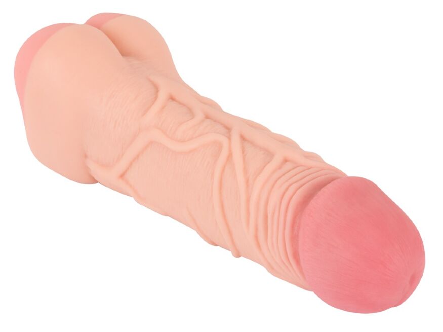 Насадка+мастурбатор - Nature Skin 2in1 Extension + Masturbator