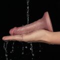 Реалистичный вибратор без мошонки - Vibrating Dual Density Power Cock 6''
