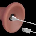 Реалистичный вибратор без мошонки - Vibrating Dual Density Power Cock 6''