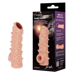 Насадка на член с открытой головкой Kokos Nude Sleeve NS 006 S