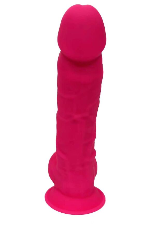 Фалоімітатор реалістичний Dream Toys Real Love на присосці з яєчками, рожевий