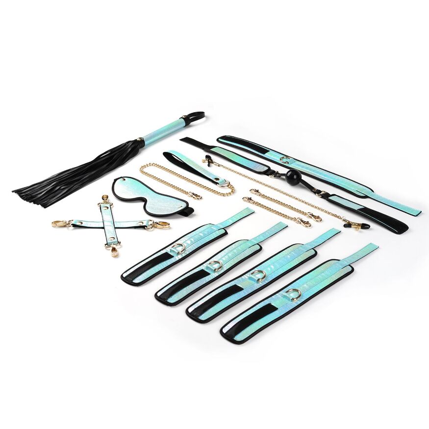 БДСМ-набор Liebe Seele Vivid Sky 8 Pieces Set, 8 аксессуаров, экокожа на бархатной основе