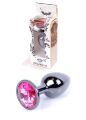 Анальна пробка - Jewellery Dark Silver Plug Pink