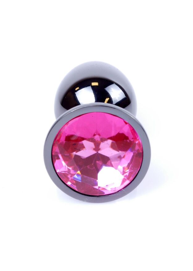 Анальна пробка - Jewellery Dark Silver Plug Pink