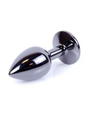 Анальна пробка - Jewellery Dark Silver Plug Pink