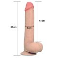 Фалоімітатор реалістичний- Sliding-Skin Dual Layer Dong 9" Flesh