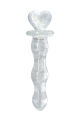 Фаллоимитатор стеклянный светящийся NS Novelties FIREFLY GLASS HEART A GLOW CLEAR