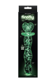 Фаллоимитатор стеклянный светящийся NS Novelties FIREFLY GLASS HEART A GLOW CLEAR