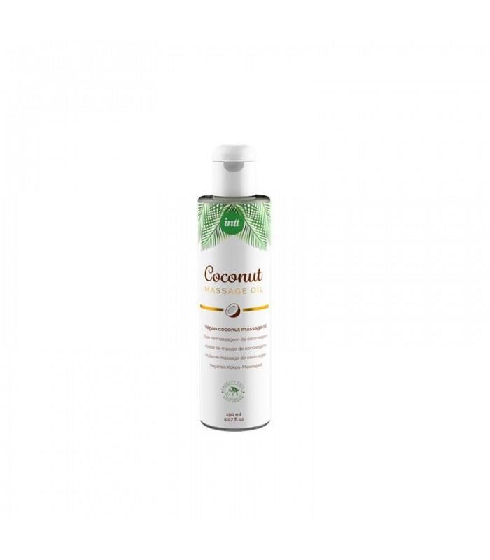 Їстівна олійка для інтимного масажу тіла - Intt Coconut Massage Oil, 150 мл