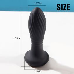 Універсальний анальний стимулятор - Thrusting Anal Plug Black
