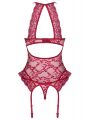 Комплект Obsessive Ivetta корсет и стринги S/M