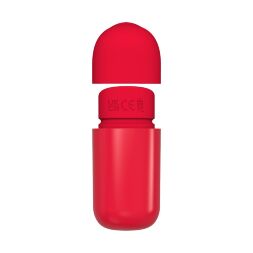 Мини вибратор Chisa 69 ECSTASY Marker Pen с вакуумной стимуляцией клитора, красный