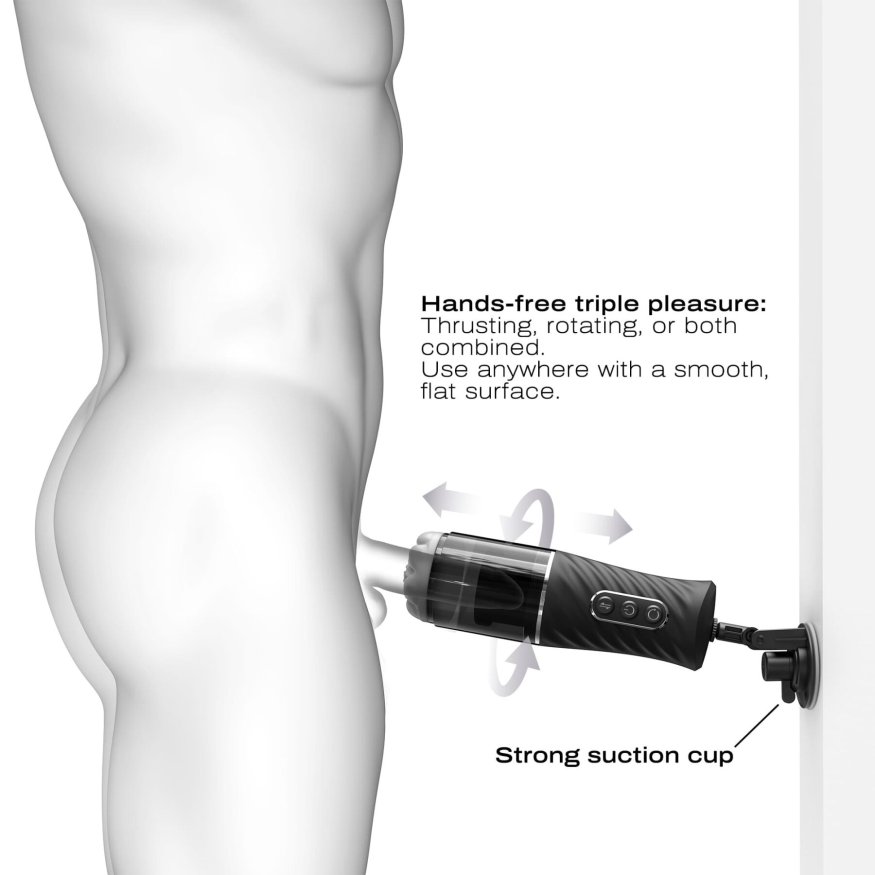 Автоматичний мастурбатор вагіна із обертанням Dorcel THRUST BLOW PRO