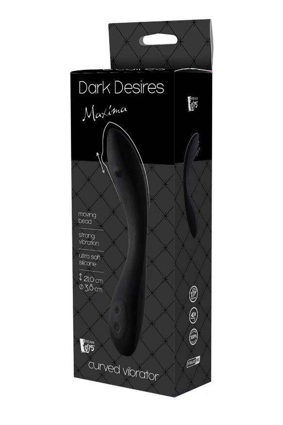 Вибратор с шариком для точки Dream Toys G DARK DESIRES MAXIMA