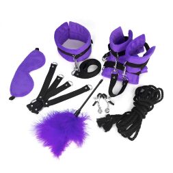 BDSM-набір Art of Sex  -  Soft Touch BDSM Set, фіолетовий, 9 предметів