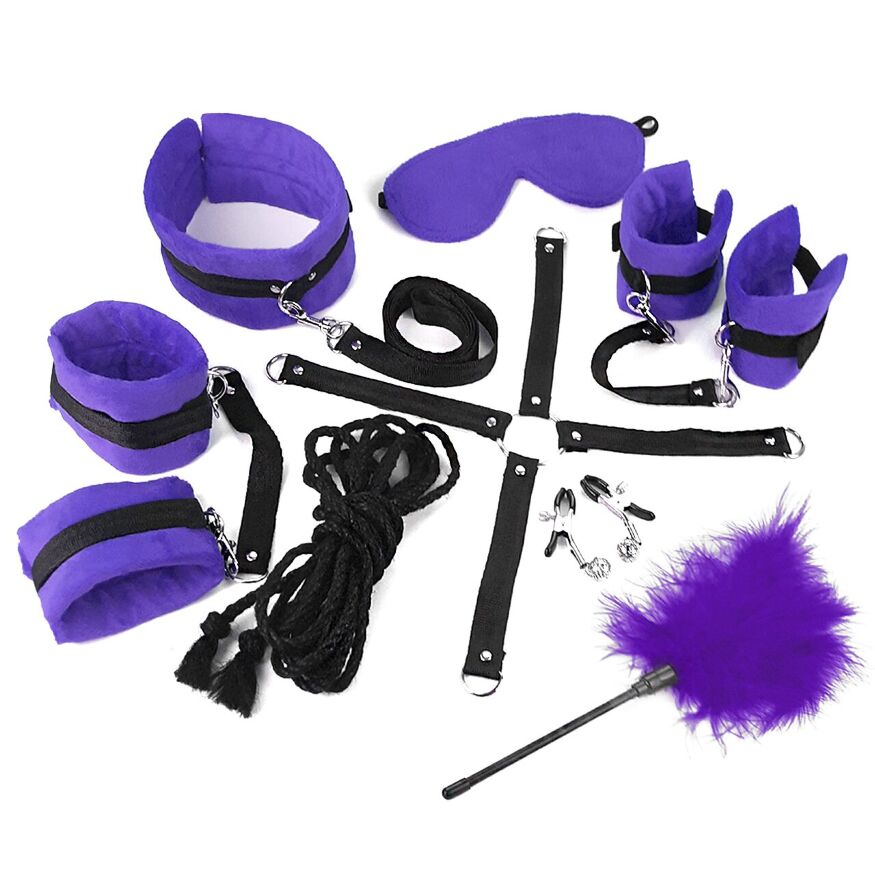 BDSM-набір Art of Sex  -  Soft Touch BDSM Set, фіолетовий, 9 предметів