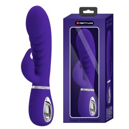 Ребристий вібратор Pretty Love - Prescott Purple, BI-014635-3