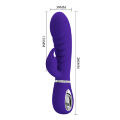Ребристий вібратор Pretty Love - Prescott Purple, BI-014635-3
