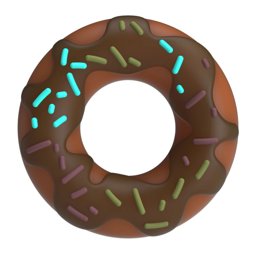 Ерекційне кільце Crazy Bull - Choco Super Donut Silicone Cock Ring, BI-210344