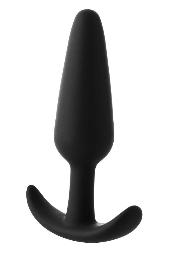 Анальний плаг чорний Dreamtoys FantASStic Smooth зі стопером у формі якоря, Large