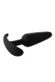 Анальний плаг чорний Dreamtoys FantASStic Smooth зі стопером у формі якоря, Large