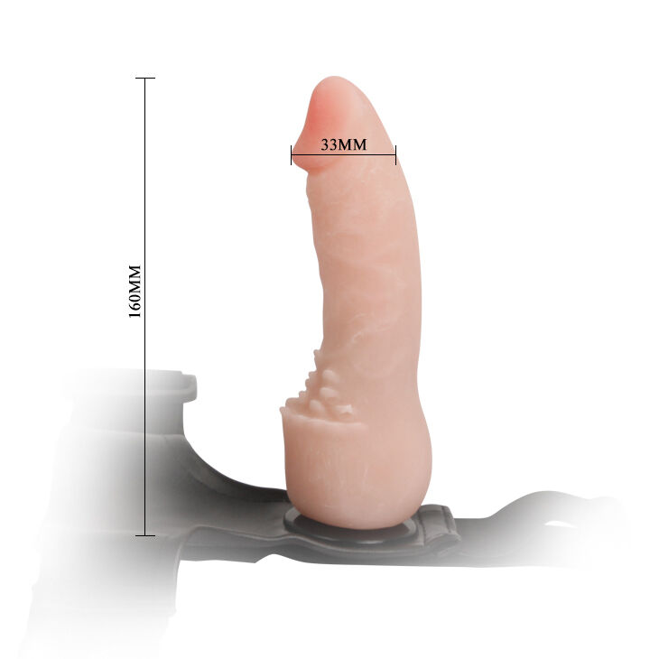 Страпон з насадкою із кібершкіри Ultra Passionate Harness, 16 см