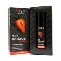 Жидкий вибратор Orgie High Voltage  -  Strawberry, 15 мл, эффект мурашек, очень мощный, вкус клубники