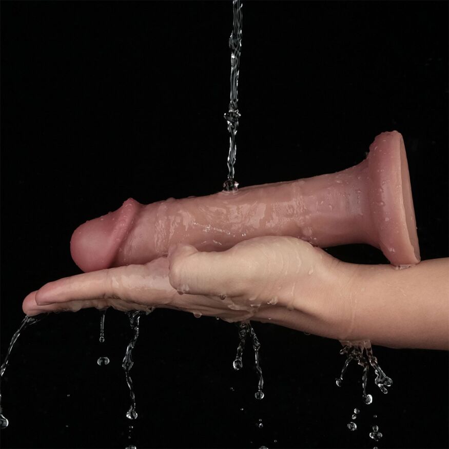 Реалистик с вибрацией - Vibrating Dual Density Power Cock 8''