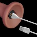 Реалистик с вибрацией - Vibrating Dual Density Power Cock 8''