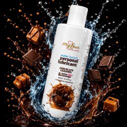 2в1 лубрикант та масажний гель - MyLove Aroma Series Intim&Massage Chocolate Caramel, 300 мл