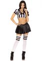 Костюм рефери Leg Avenue Time Out Referee XS, кроп-топ, юбка, свисток
