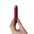 Красная вибропуля Rocks Off RO-90mm 10 Speed Scarlet Velvet матовая