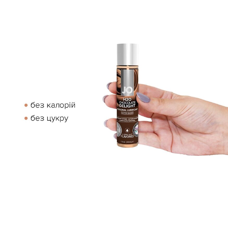 Смазка на водной основе System JO H2O - Chocolate Delight (30 мл) без сахара, растительный глицерин
