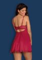 Бебидолл Obsessive Rosalyne babydoll &amp; thong red S/M