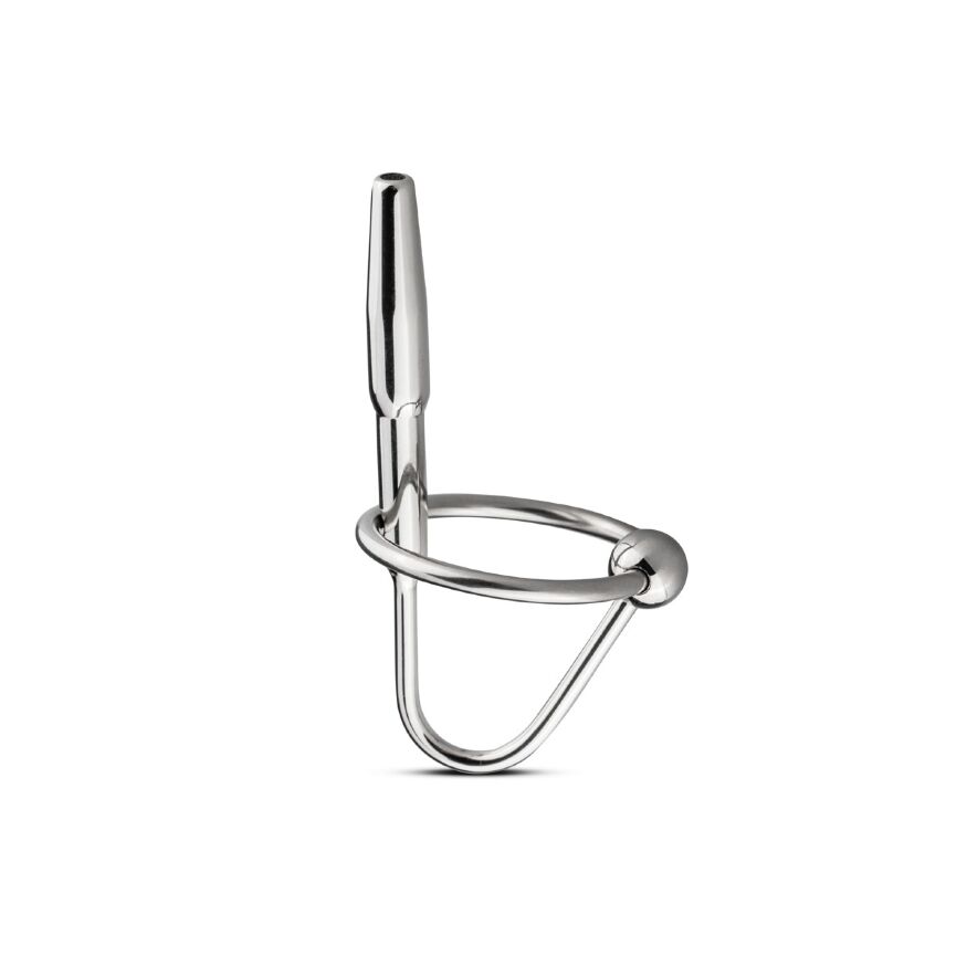 Уретральний стимулятор із кільцем Sinner Sperm Stopper металевий