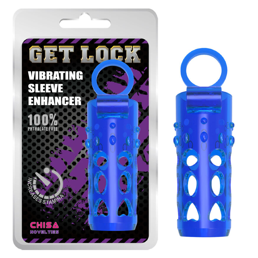 Насадка Chisa - Vibrating Sleeve Enhancer синяя