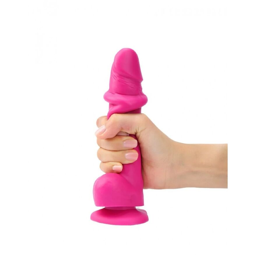 Фалоімітатор реалістичний розмір L Strap-On-Me на присосці, рожевий, 14.2 х 4.1 см